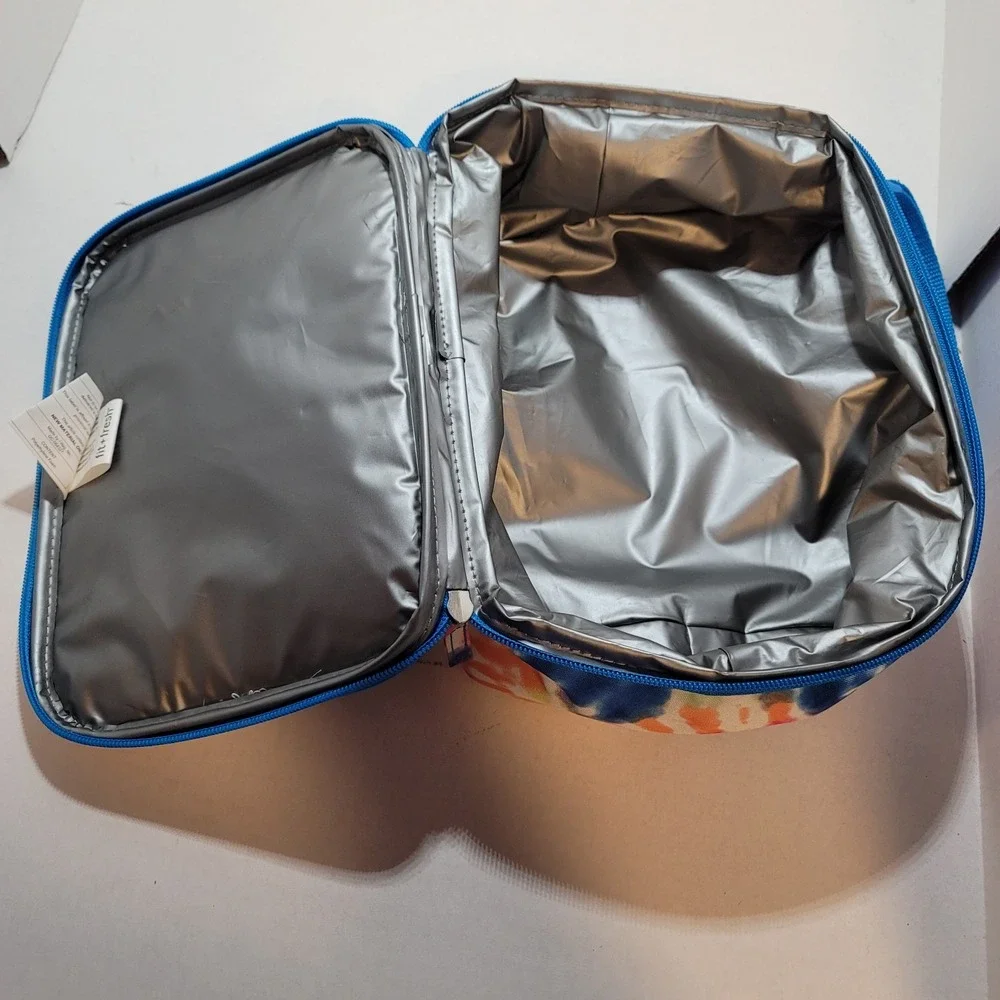 Fit & Fresh‎ Ivory Ella Ryane Insulated Tie Dye Lunch Box Kids Elephant Lunchbag